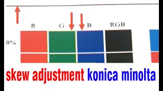 skew adjustment konica minolta [upl. by Liponis]