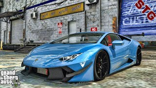 Twin Turbo Huracan Delivery Lets go to work GTA 5 Mods IRL 4K [upl. by Norihs]