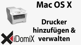 Mac Basics Drucker hinzufügen installieren konfigurieren entfernen Drucksystem zurücksetzen [upl. by Acisseg938]