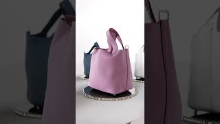 Hermes Picotin Lock 18 Mauve Sylvestre Bag Palladium Hardware • MIGHTYCHIC • [upl. by Musette732]