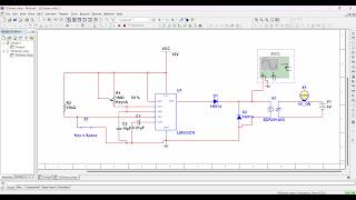 Multisim tutorial 22  Simulation of 555 timer relay circuit [upl. by Call]