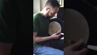 16quot Michael Vignoles tunable bodhrán sound test [upl. by Raynold]