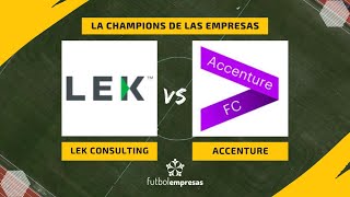 Accenture tira de garra ante LEK Consulting para llegar a la final [upl. by Atinaujnas117]