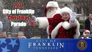 Christmas Parade 2021  City of Franklin [upl. by Anica]