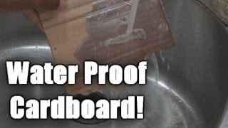 How to make cardboard waterproof [upl. by Mchale38]