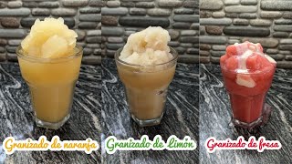 3 SABORES DE GRANIZADOS NATURALES  Yaely Ortiz [upl. by Babbie]