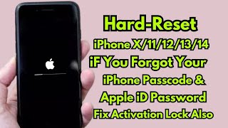 How To Hard Reset iPhone X11121314 Series iF Forgot Passcode  Fix iPhone Locked To Owner No PC [upl. by Hudis]