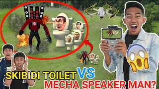 DRONE MENANGKAP NAMPAK SKIBIDI TOILET DOM DOM VS MECHA SPEAKERMAN  KASIHAN SAPUTRA  Mikael TubeHD [upl. by Donadee]