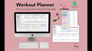 Workout Planner Tutorial  Google Sheets Template [upl. by Ynogoham]