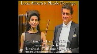 Lucia Aliberti with Placido Domingo quotLibiamo quotLa TraviataGVerdiConductor Eugene Kohn [upl. by Lorrimor]