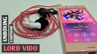 Unboxing Earphone Vido Recable  Earphone Terbaik di Tahun 2020 [upl. by Atsyrhc]