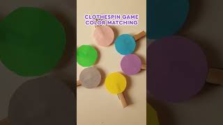 Clothespin Ice Cream Color Matching Game for Kids Kids Crafts kidsvideo forkids kidscraft [upl. by Aniaz]