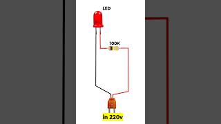 Ac 220v Thaka 5mm Led Connection shortvideo [upl. by Ybsorc850]