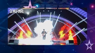 ¡Desastre Este guitarrista huye del escenario tras un error  Semifinal 3  Got Talent España 2018 [upl. by Lisetta]