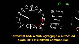 Wymiana termostatu DSG kiedy silnik się nie dogrzewa w VAG Common Rail [upl. by Jamnis88]