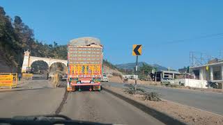 2 Kiratpur Ner Chowk Four Lane Status Himachal Entry to First Tunnel Before Swarghat Bilaspur 4k [upl. by Nylasoj]