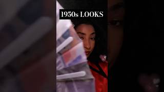 1950s LOOKS 3x with Water activated makeup [upl. by Amluz]