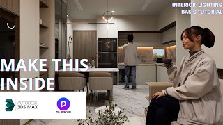 Realistic interior lighting with d5 render for 3ds Max  4k video malayalam [upl. by Aihtak]