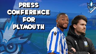 PRESS CONFERNCE FOR PLYMOUTH [upl. by Yznil]