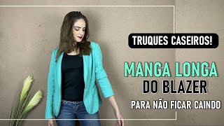 TRUQUE PARA MANGA LONGA DE BLAZER  AMANDA TEIXEIRA [upl. by Dahlstrom]