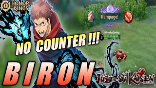 BIRON No Counter  Honor of Kings HOK Yuji Itadori SKIN COLLAB JUJUTSU KAISEN 💯 BROKEN Gameplay [upl. by Klemperer640]