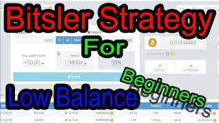 New best bitsler strategy 2018 low balance trick Earn Bitcoin NO LOSS 999 win [upl. by Elocel977]