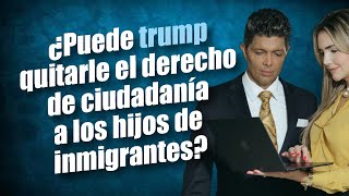 ¿Puede trump quitarle el derecho de ciudadanía a los hijos de inmigrantes [upl. by Rooney]