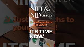 3 months to NID amp NIFT entrance How to manage your exam nid nift preparation coaching [upl. by Enwad]