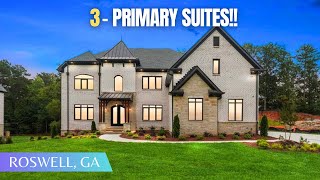 Stunning Luxury New Construction Home w 3 Master Bedrooms  Elevator FOR SALE North of Atlanta [upl. by Najram674]