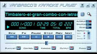 Timbalero Gran Combo con Letras y solo de Timbal original midi [upl. by Monk]