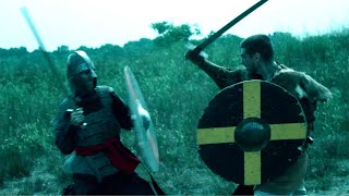 Macbeth vs Macduff the BEST Fight Scene with Viking Shields [upl. by Celka]