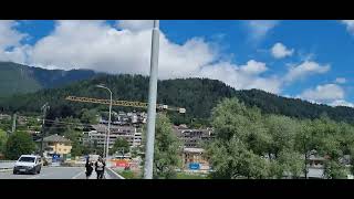 the beautiful view in Wattens Tirol nature mountainview river [upl. by Dinnage]