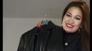 GRWM LEATHER JACKETCOAT REVIEW  STYLING  Lerma Brijana [upl. by Montagu702]