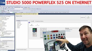 Add a Powerflex 525 drive to a Controllogix Compactlogix over Ethernet [upl. by Delija282]