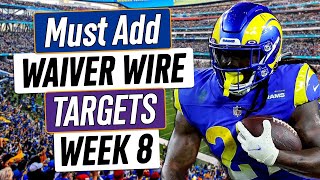 Week 8 Waiver Wire Adds  2023 Fantasy Football Advice [upl. by Notyarb]