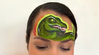 Tutorial de pintacaritas de Dinosaurio [upl. by Pulling333]