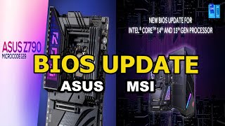 TechQuickie  Asus amp MSI Bios Update For Intel 13th amp 14th Gen CPU [upl. by Low789]