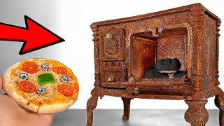 1900 Rusty Stove Restoration  Pizza Cooking [upl. by Acissaj37]