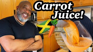 How to make Jamaican Style Carrot Juice  Deddys Kitchen [upl. by Annaiv266]