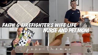 Week in My Life Firefighters Wife Balancing Work Pets amp SelfCare Target Haul Skincare amp Church [upl. by Urbannai]