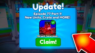 NEW UPDATE IS COMING🥳🔥  Toilet Tower Defense EPISODE 77 PART 1 [upl. by Arlana]