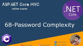 68 Password Complexity In ASPNET core identity [upl. by Ahsyen]