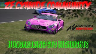 Hungaroring GT3 Highlights  ZF Cyanide Community  ACC League [upl. by Rebmyk]