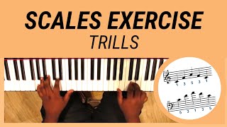 Piano Scale Exercise  Trills [upl. by Monte]