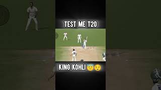 Test me t20 batting by king kohli 👑 cricket lover indiancricketlovers realcricket cricketshorts [upl. by Patt455]