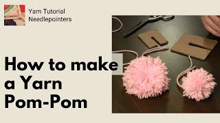 How to Make Easy Yarn Pom Poms with a Cardboard Maker [upl. by Acireit]