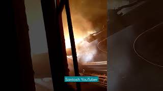 Electric Arc Furnace  Steel making processshortsSantosh YouTubershortvideo😚 [upl. by Bayer427]