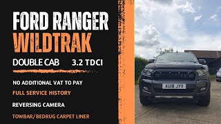 2018 Ford Ranger Pick up Double Cab Wildtrak 32 TDCi Auto  no VAT [upl. by Anuat]