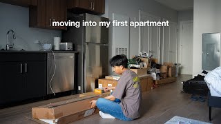 Moving Into My First Apartment  Studio Outside Boston [upl. by Amikehs]