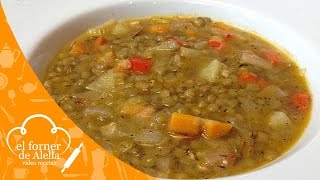 Sopa de Lentejas con Verduras [upl. by Evad]